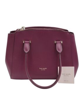 Kate Spade Sydney Small Sachel Handbag Crossbody Adjustable Strap Purple Sangria